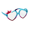 Disney Princess Heart Frame with Crown Blue Light Blocking Glasses